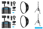 Nanlite Forza 60 II LED luč DUAL KIT  2x softbox SB-FMM-60 _2x stojalo